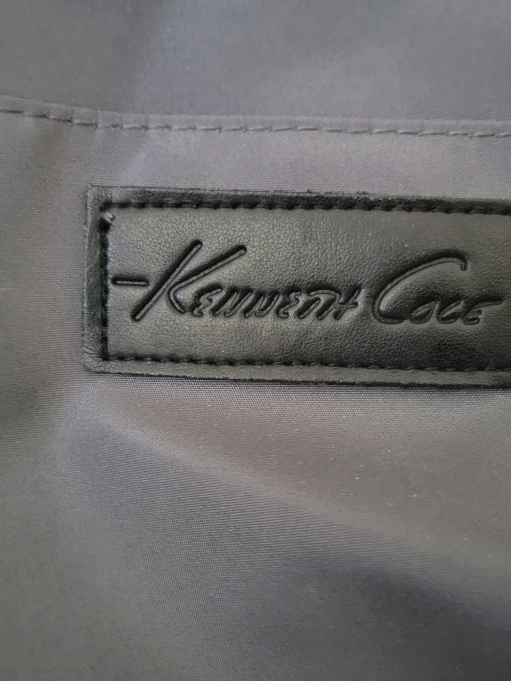 Kenneth Cole Gray Duffel Bag with Black Handles